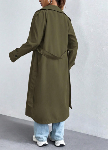 Плащ SHEIN тренчкот на пуговицах демисезон (366071439)