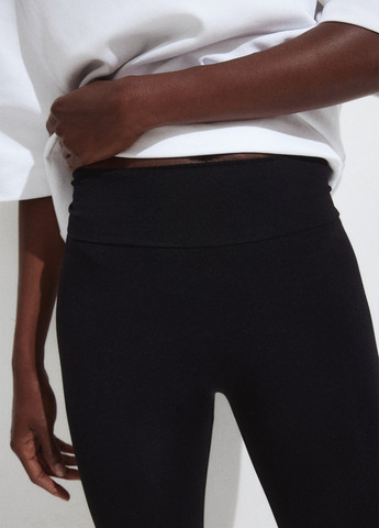 Черные демисезонные леггинсы для беременных H&M