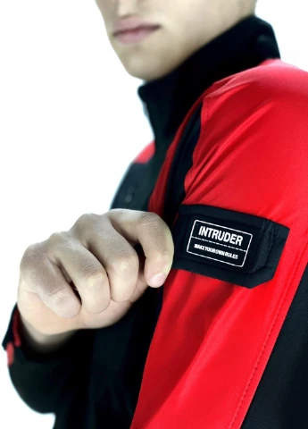 Комбінована демісезонна куртка softshell lite 'iforce' червоно-чорна Intruder