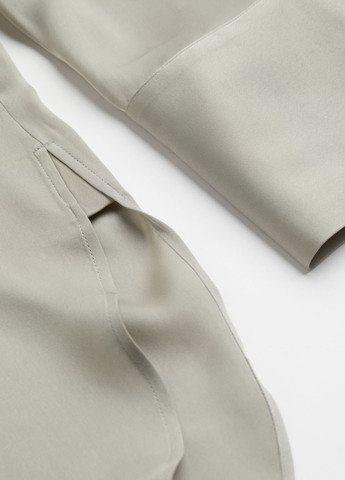 Сіро-бежева кежуал сукня сорочка H&M однотонна