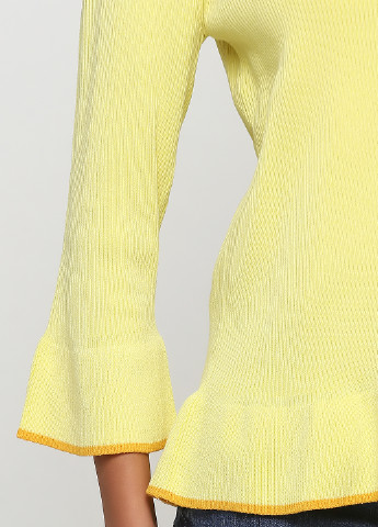 Желтый демисезонный пуловер пуловер Friendtex