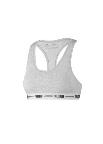 Серый бра racerback women's bra top 1 pack Puma