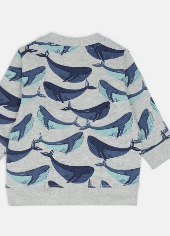 Комбинированный свитшот H&M однотонный (248414405)