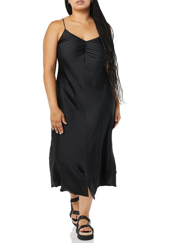 Черное кэжуал платье платье-комбинация Daily Ritual однотонное