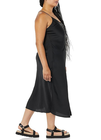 Черное кэжуал платье платье-комбинация Daily Ritual однотонное