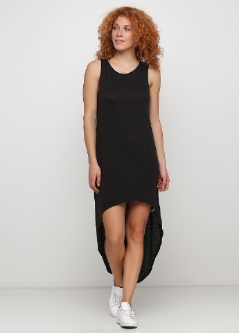 Темно-сіра кежуал сукня сукня-майка H&M меланжева