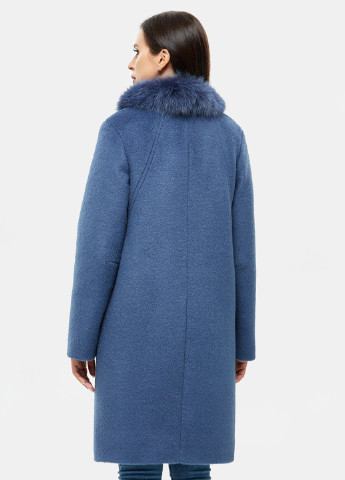 Синє зимнє Пальто однобортне DANNA