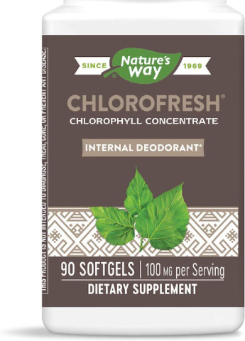 Хлорофил Chlorofresh Chlorophyll Concentrate 50 mg 90 Softgels Nature's Way (254784691)