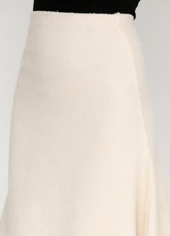 Молочная кэжуал фактурная юбка Zara мини
