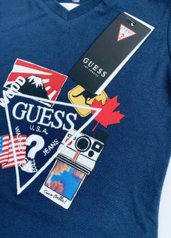 Синий костюм Guess