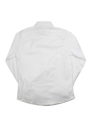 Белая кэжуал рубашка однотонная Breeze