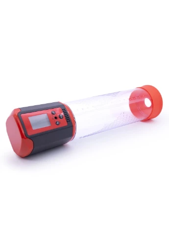 Автоматична вакуумна помпа Men Passion Pump Red, LED-табло, перезаряджувана, 8 режимів PowerUp (254785244)