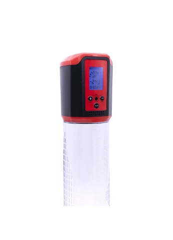 Автоматична вакуумна помпа Men Passion Pump Red, LED-табло, перезаряджувана, 8 режимів PowerUp (254785244)