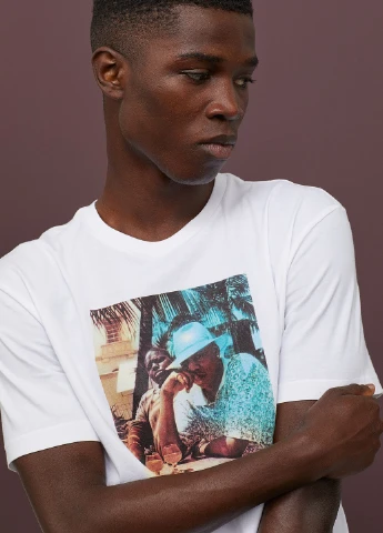 Белая футболка H&M