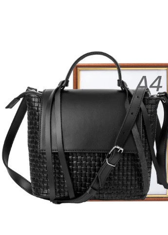 Жіноча шкіряна сумка (ридикюль) 23х21х11 см Eterno (250097090)