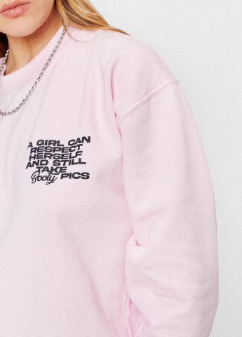 Рожевий світшот Nasty Gal напис (252154229)