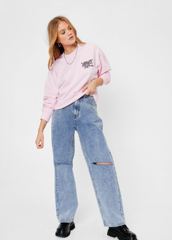 Рожевий світшот Nasty Gal напис (252154229)