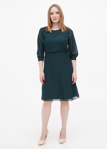 Темно-зелена кежуал сукня Laura Bettini однотонна