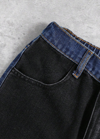 Комбинированные демисезонные джинсы SHEIN