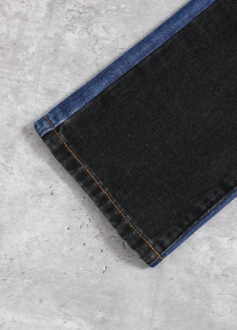 Комбинированные демисезонные джинсы SHEIN