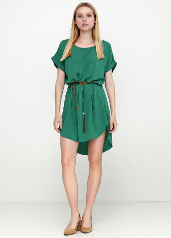Зеленое кэжуал платье платье-футболка New Collection однотонное