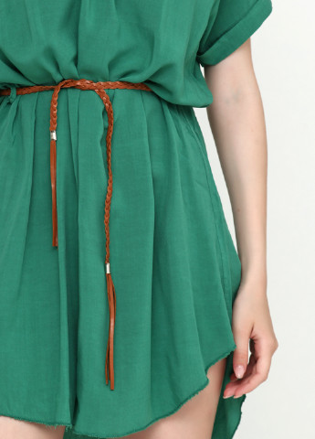 Зеленое кэжуал платье платье-футболка New Collection однотонное
