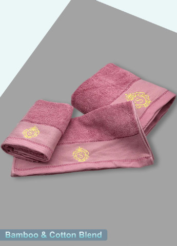 Lovely Svi набір рушників hotel & spa - комплект банних рушників: 1 шт - 70 на 140 см, 2 шт - 34 на 72 см рожевий однотонний рожевий виробництво - Китай