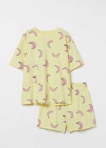 Светло-желтая всесезон пижама H&M