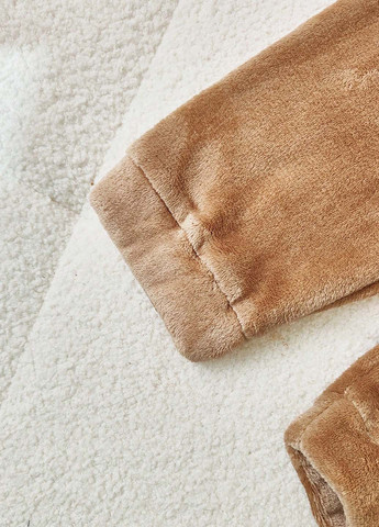 Коричневая зимняя пижама (свитшот, брюки) SHEIN