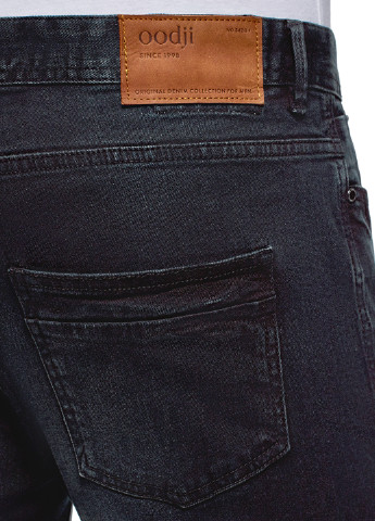 Темно-синие демисезонные прямые джинсы Oodji