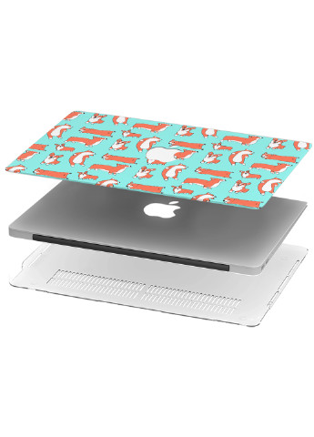 Чехол пластиковый для Apple MacBook 12 A1534 / A1931 Корги Паттерн (3365-2477) MobiPrint (218867290)
