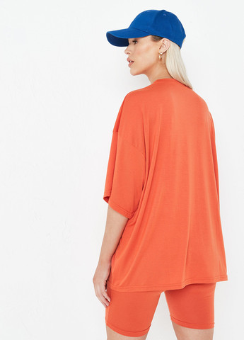 Оранжевый летний комплект (футболка, шорты) Missguided