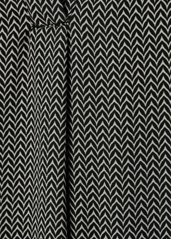 Чорно-білий кежуал сукня сорочка H&M з геометричним візерунком
