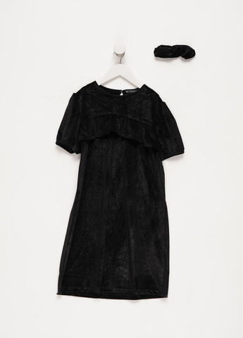Чорний демісезонний комплект (сукня, резинка) Terranova