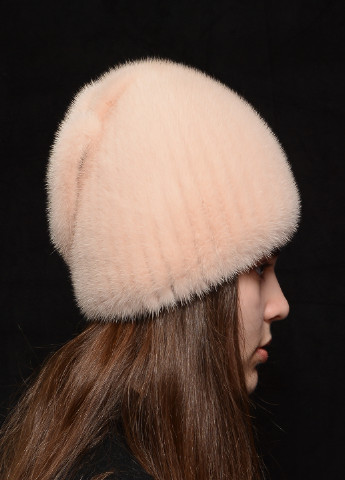 Вязаная меховая норковая женская шапка Меховой Стиль (198333341)