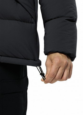 Сірий зимній Пуховик Jack Wolfskin