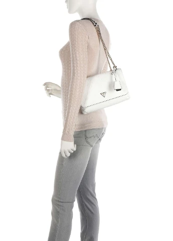 Женская сумка из эко кожи HWPG8403210-WHI Белый Guess HELAINA CONVERTIBLE XBODY FLAP (252863972)