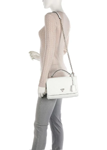 Женская сумка из эко кожи HWPG8403210-WHI Белый Guess HELAINA CONVERTIBLE XBODY FLAP (252863972)