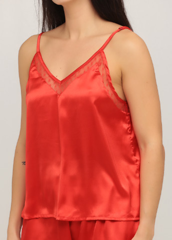 Красная всесезон пижама (топ, шорты) топ + шорты Dorothy Perkins
