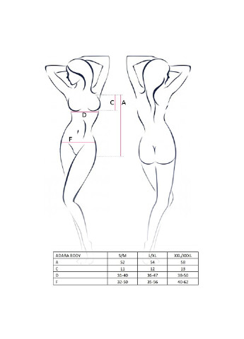 Боді монокіні ADARA BODY red XXL/XXXL - Passion (255457862)