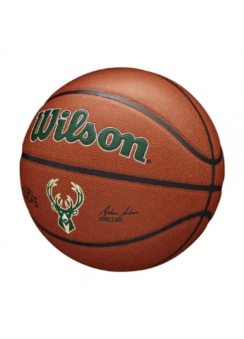 М'яч баскетбольний NBA Team Alliance Bskt Mil Bucks размер 7 Amber (WTB3100XBMIL) Wilson (253678304)
