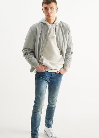 Сіро-зелена демісезонна куртка C&A