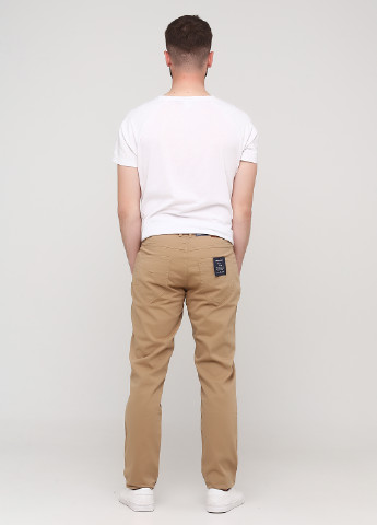 Бежевые кэжуал демисезонные зауженные брюки Casa Moda