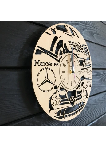 Стильний годинник з дерева настінний "Mercedes-Benz" 7Arts (253566130)