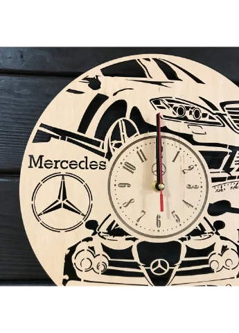 Стильний годинник з дерева настінний "Mercedes-Benz" 7Arts (253566130)