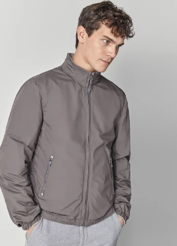 Серая демисезонная куртка двухсторонняя Massimo Dutti