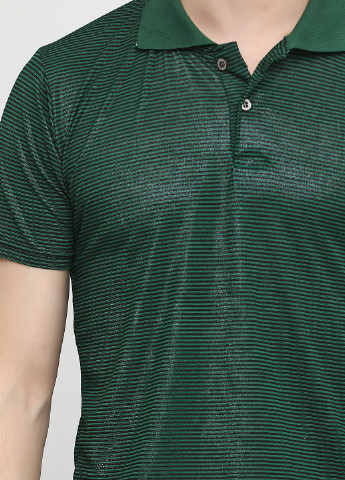 Темно-зеленая футболка-поло для мужчин Chiarotex в полоску