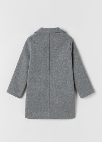 Серое демисезонное Пальто для девочки однобортное Zara