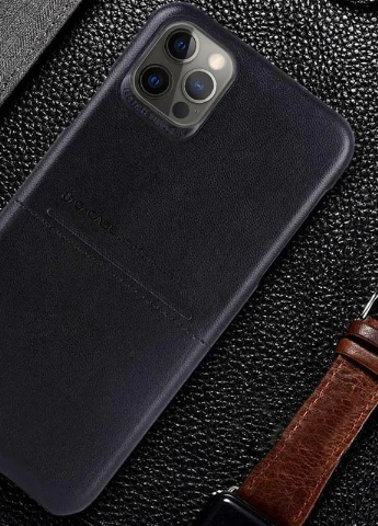 Шкіряна накладка Cardcool Series для Apple iPhone 12 Pro Max (6.7 ') Чорний (is_00000040516_4) G-Case (229724827)