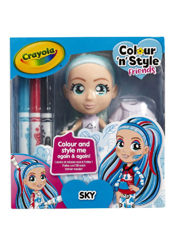 Набір для творчості Colour n Style Стильні дівчата Скай (918938.005) Crayola (254068350)